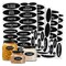 Talented Kitchen 158 Pieces Chalkboard Pantry Labels for Food Containers, Preprinted White All Caps on Black Stickers for Jars, Kitchen Canisters (Water Resistant)